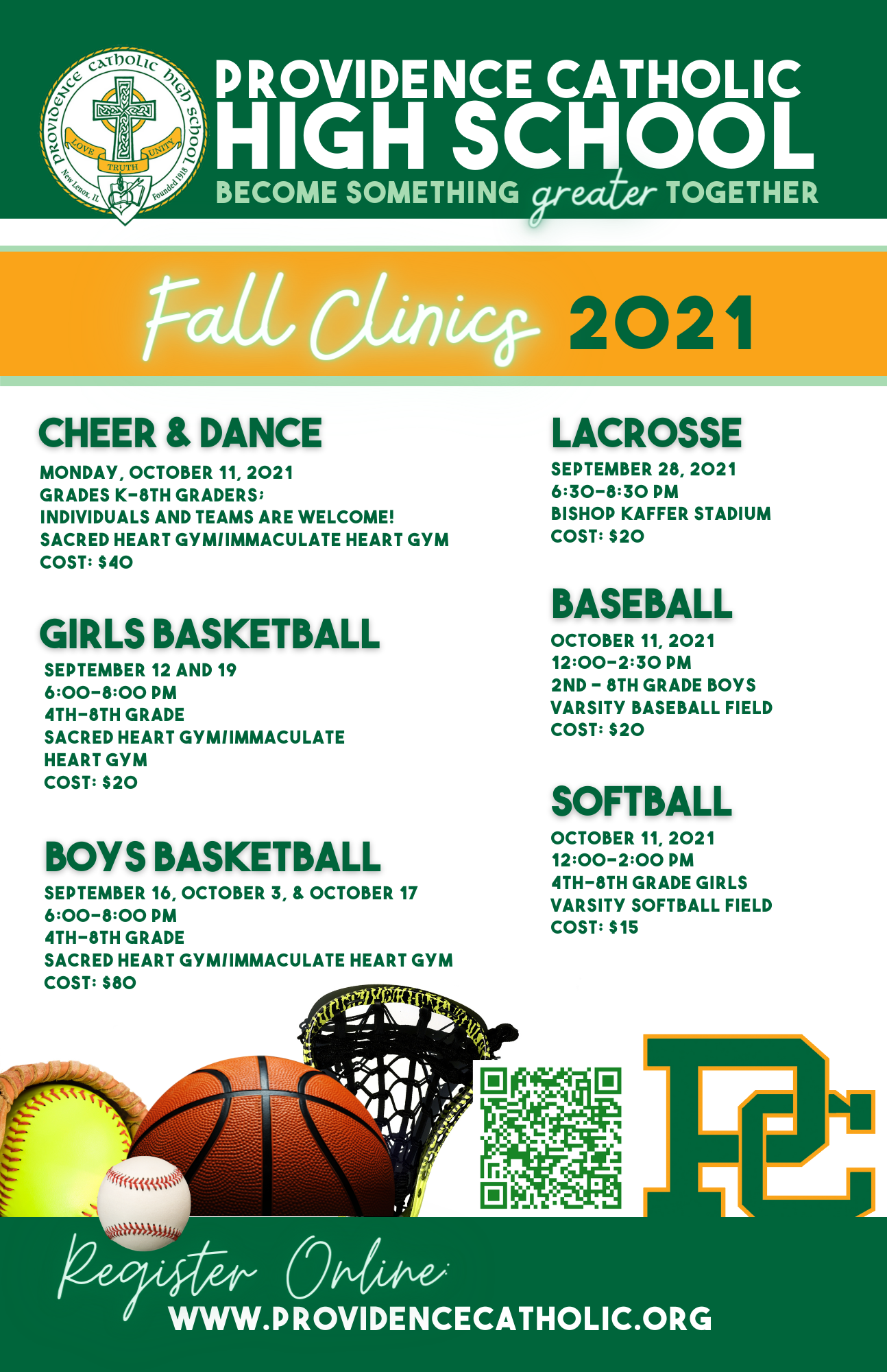 Fall Sports Clinics at Providence Catholic Providence Catholic High