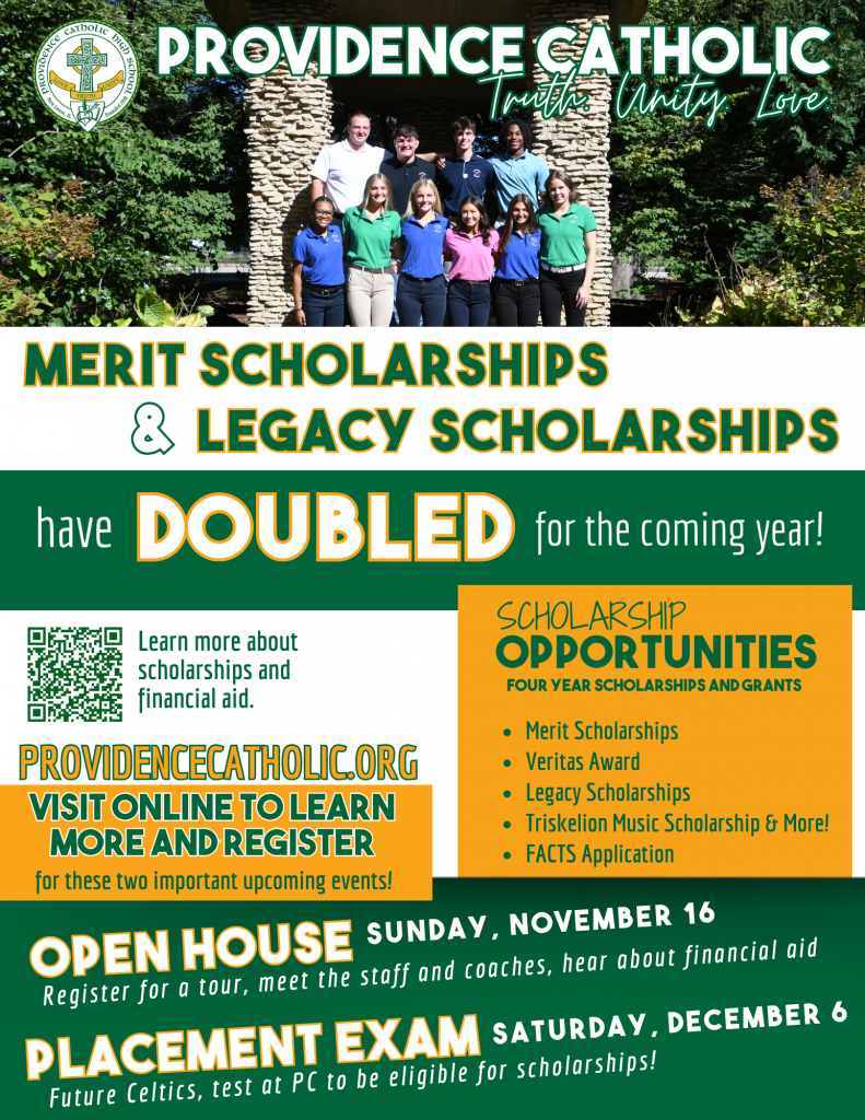 Open House and Placement Exam at Providence Catholic