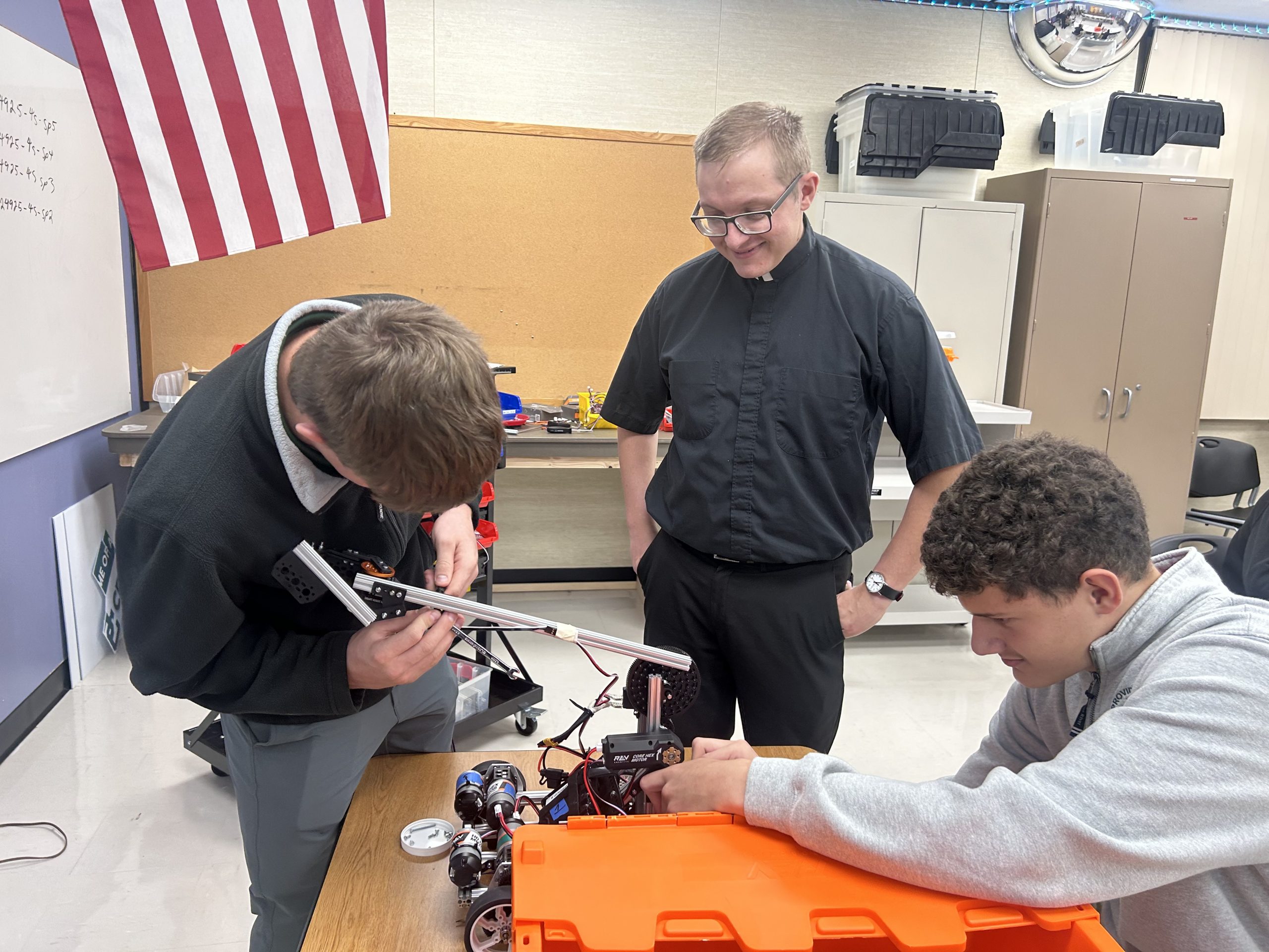Robotics Class at Providence Catholic High School Where Engineering