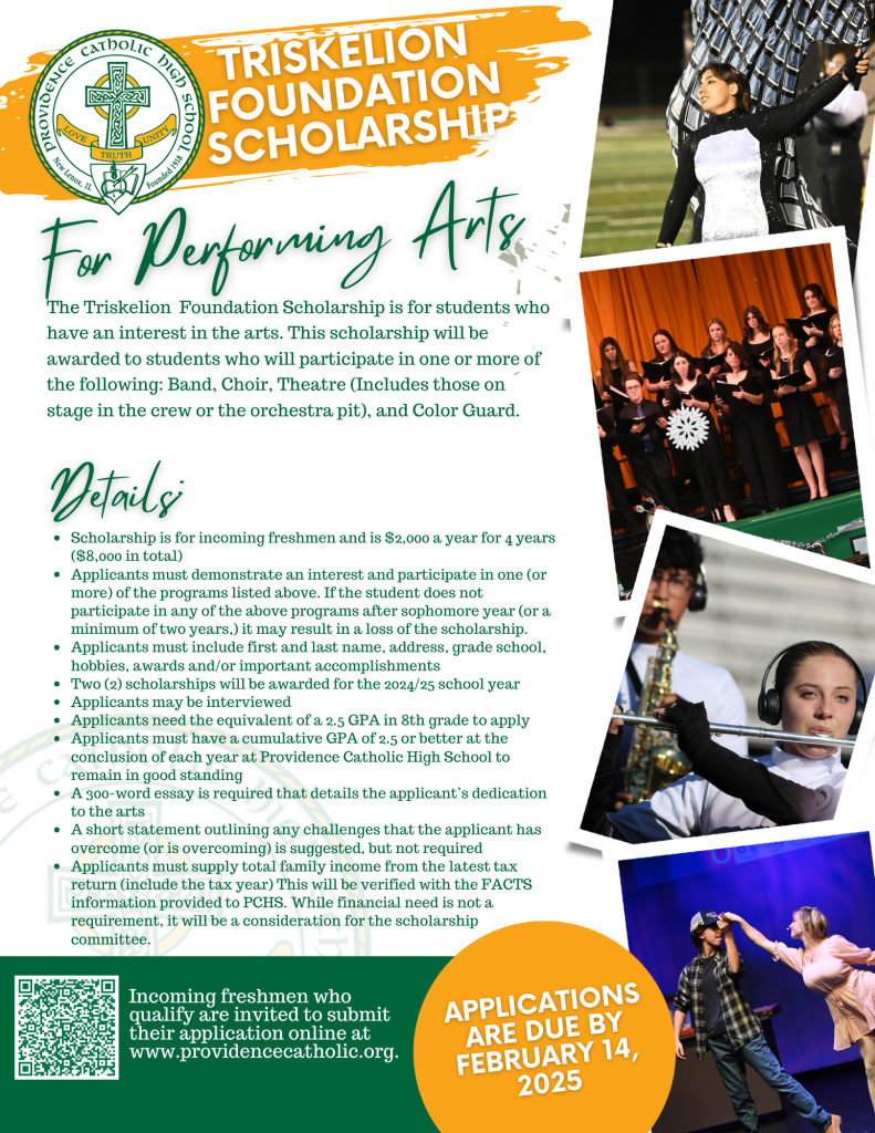 Triskelion Foundation Scholarship for Freshmen Providence